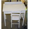 Image 1 : VINTAGE CHILDRENS DESK & CHAIR
