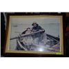 Image 1 : ESTATE FISHERMAN WITH CHILD FRAMED PRINT