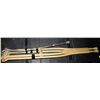 Image 1 : LOT OF 2 CRUTCHES AND ALUMINUM WALKING STICK