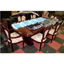 ESTATE SOLID ROSEWOOD TABLE W/LEAF