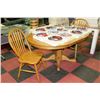 Image 1 : ROUND/OVAL WOODEN DINING TABLE WITH 2 SIDE CHAIRS