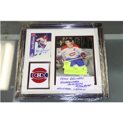 JEAN BELIVIEAU GUARANTEED AUTHENTIC AUTOGRAPH