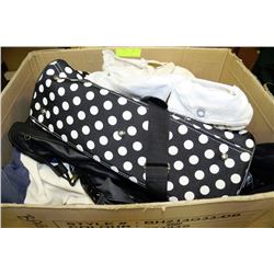 BOX OF LADIES HATS & PURSES