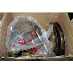 ESTATE BOX OF SILVERPLATED SERVING TRAYS