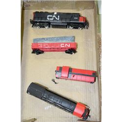 FLAT WITH BACHMAN HO CN 2501 ENGINE AND MORE