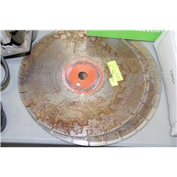 4 DIAMOND CONCRETE CUTTING BLADES - USED