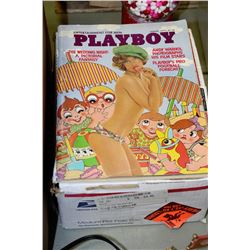 BOX OF VINTAGE PLAYBOYS
