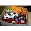 Image 1 : BOX OF BOYS CARS INCL. GRAVE DIGGER, TRACTORS