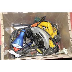 CARPENTER'S TOOLS INCL. DEWALT 15 AMP