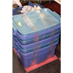 ROUGHNECK TUBS WITH LIDS 53 LITRES X5