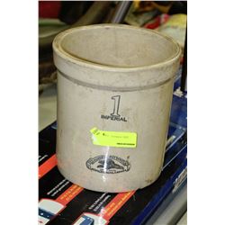VINTAGE IMPERIAL 1 GALLON CROCK