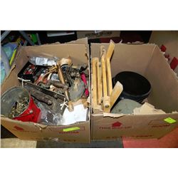 2 BOXES OF ESTATE MISC