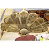 Image 1 : VINTAGE BRASS FIREPLACE FAN SCREEN