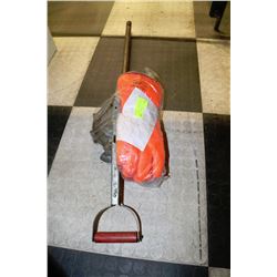 BARREL PUMP AND 2 PAIRS OF POLAR GRIP GLOVES