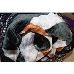 QUEEN SIZE NATIVE MOTIF BLANKET