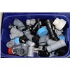 Image 1 : LARGE BLUE BIN FULL OF PVC PIPE FITTINGS