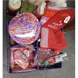 BOX OF NEW VALENTINE STUFF