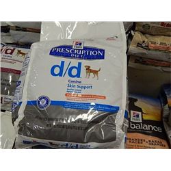 DOG FOOD - HILLS - PERSCRIPTION DIET - D/D - SKIN SUPPORT - 8LB - RETAIL ~$40.00