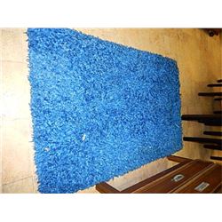 AREA CARPET - SHAG - BLUE - 39 X 59"
