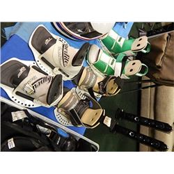 SNOW BOARD BINDINGS - 3 SET - PS