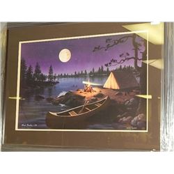 FRAMED LIMITED EDITION PRINT - MOONLIGHT RETREAT - MACK SAEHLN  - GALLERY ESTIMATE ~$725