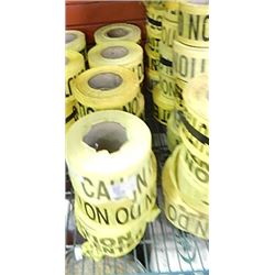 ROLLS OF SAFETY TAPE - ASSORTED - 12