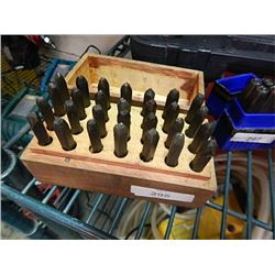 MACHINIST STEEL PUNCH LETTER SET - ½"