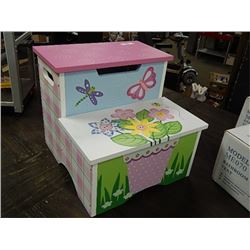 CHILD'S STEP STOOL - WITH STORAGE