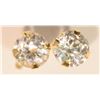Image 1 : 14KT CUBIC ZIRCONIA EARRINGS