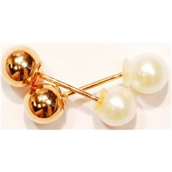 ROSE-GOLD PLATED STERLING SILVER FRESH WATER