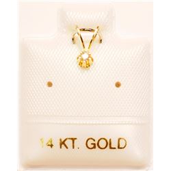 14KT GOLD GENUINE DIAMOND PENDANT