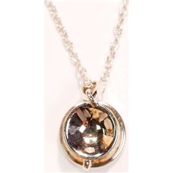 STERLING SILVER TEACUP PENDANT WITH CHAIN (3.55G)