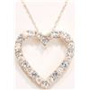 Image 1 : STERLING SILVER SIMULATED AQUAMARINE HEART