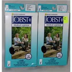 2 PAIRS OF MEDICAL GRADE FIRM COMPRESSION KNEE-