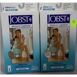 2 PAIRS OF  MEDICAL GRADE FIRM COMPRESSION KNEE