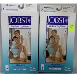 2 PAIRS OF  MEDICAL GRADE FIRM COMPRESSION KNEE