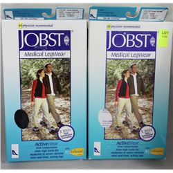 2 PAIRS OF  MEDICAL GRADE FIRM COMPRESSION KNEE