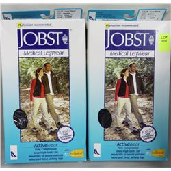 2 PAIRS OF  MEDICAL GRADE FIRM COMPRESSION KNEE