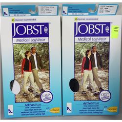 2 PAIRS OF MEDICAL GRADE FIRM COMPRESSION KNEE