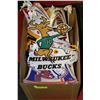 Image 1 : BOX WITH LARGE ASSORTMENT OF PENNANTS