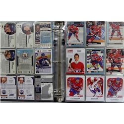 BINDER OF HOCKEY CARDS