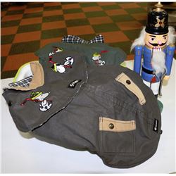 BUNDLE WITH 2 SNOOPY  DOG JACKETS, STOOL AND