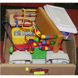 FLAT OF TODDLER TOYS INCLUDING LIL TYKES AND MORE