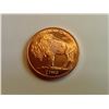 Image 1 : 1-OZ PURE COPPER ZOMBIE BUFFALO COIN