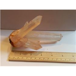 315GRAM NATURAL ROSE QUARTZ CLUSTER SPECIMEN