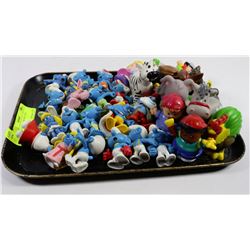 COLLECTION OF SMURFS AND LITTLE PEOPLE