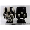 Image 1 : TWO MEXICAN STONE ART MASKS