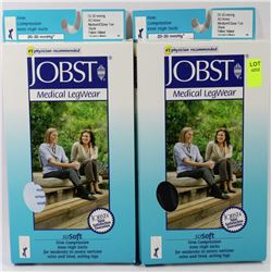 2 PAIRS OF MEDICAL GRADE FIRM COMPRESSION KNEE