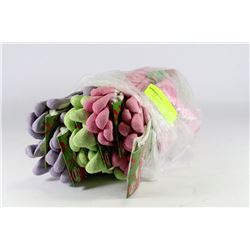 BUNDLE OF 12 PAIRS FLEXI-GRIP GARDEN GLOVES