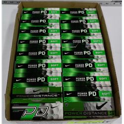 FLAT OF NIKE POWER DISTANCE RECLAIMED GOLF BALLS
